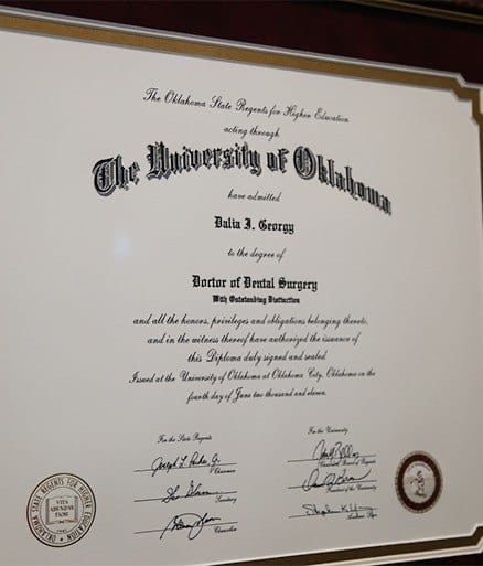 Doctor Georgy's diploma