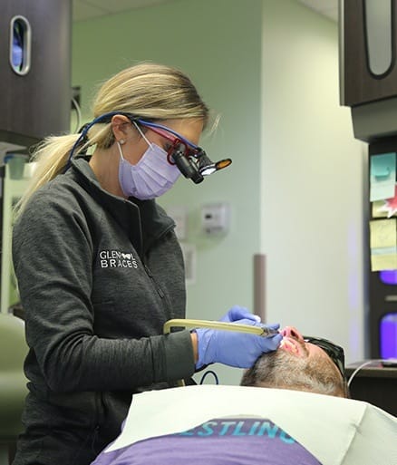 Glenpool sedation dentist working on patient