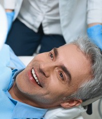 Man smiling after teeth whitening in Glenpool 
